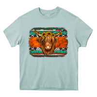 Arona highland cow western background Heavy Core Tee - Jasminsmagicworld
