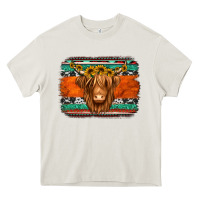 Cream highland cow western background Heavy Core Tee - Jasminsmagicworld