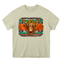 Mossy highland cow western background Heavy Core Tee - Jasminsmagicworld