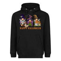 Black happy halloween  gnomies Heavyweight Hoodie - BarkalooDesign