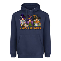 Navy happy halloween  gnomies Heavyweight Hoodie - BarkalooDesign