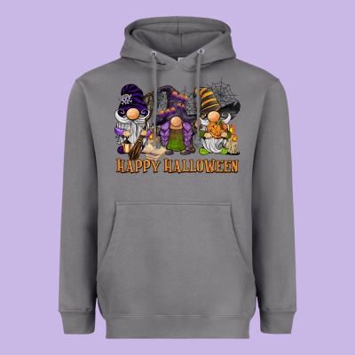 Happy Halloween  Gnomies Heavyweight Hoodie Designed By Barkaloodesign
