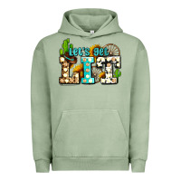 Pigment Oil Green western lets get lit ado Urban Hoodie - AdoDesignShop