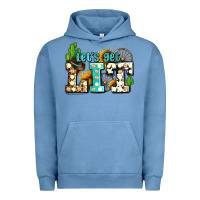 Pigment Pebble Blue western lets get lit ado Urban Hoodie - AdoDesignShop