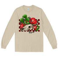 Mushroom bullskull rose and cactus olivia Long Sleeve Tee - OliviaCreatesArt