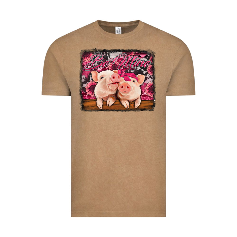 Be Mine Valentine's Day Pigs Vintage Tee by Jasminsmagicworld | Teevron