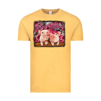 Vintage Mustard be mine valentine's day pigs Vintage Tee - Jasminsmagicworld