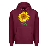 Burgundy Bambino Sunflower Premium Hoodie - LillyAllenDesigns