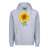 Heather Grey Bambino Sunflower Premium Hoodie - LillyAllenDesigns