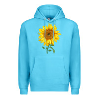Ocean Blue Bambino Sunflower Premium Hoodie - LillyAllenDesigns
