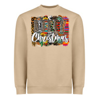 Mushroom Western Merry Christmas Heavyweight Sweatshirt - CowhideDigitalArt