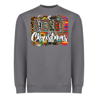 Storm Western Merry Christmas Heavyweight Sweatshirt - CowhideDigitalArt