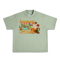 Oil Green leaves and lattes Urban Heavy Tee - CowGirlArtShop