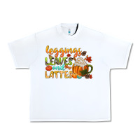 White leaves and lattes Urban Heavy Tee - CowGirlArtShop