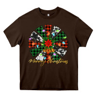 Chocolate Brown merry christmas windmill Heavy Core Tee - Jasminsmagicworld