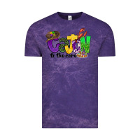 Cloud Purple cajun to the core mardi gras Vintage Tee - CowGirlArtShop