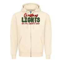 Sandshell festive christmas lights text art Zipper Hoodie - CowhideDigitalArt