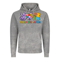 Cloud Rock Peace love Autism Vintage Hoodie - CowGirlArtShop
