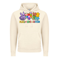 Vintage Artic Peace love Autism Vintage Hoodie - CowGirlArtShop