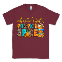 Burgundy My blood type is pumpkin spice Classic Tee - RanaPortraitStore