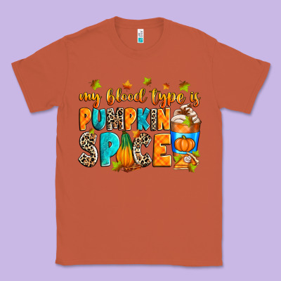 My Blood Type Is Pumpkin Spice Classic Tee Designed By Ranaportraitstore