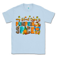 Dusty Blue My blood type is pumpkin spice Classic Tee - RanaPortraitStore