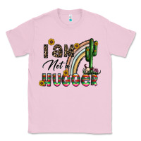 Bubblegum Pink i am not a hugger Classic Tee - CowhideDigitalArt