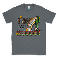 Charcoal Heather i am not a hugger Classic Tee - CowhideDigitalArt