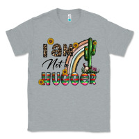 Heather Grey i am not a hugger Classic Tee - CowhideDigitalArt