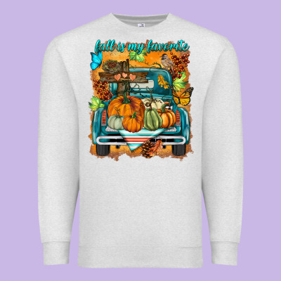Fall Is My Favorite Premium Sweatshirt Designed By Barkaloodesign