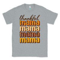 Heather Grey Thankful mama Classic Tee - NancyCooperArtShop