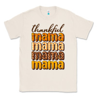 Natural Thankful mama Classic Tee - NancyCooperArtShop