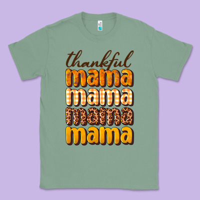 Thankful Mama Classic Tee Designed By Nancycooperartshop