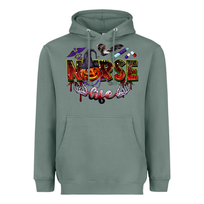 Halloween Nurse Life Heavyweight Hoodie by BarkalooDesign | Teevron