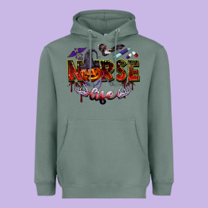 Halloween Nurse Life Heavyweight Hoodie Designed By Barkaloodesign