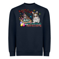 Navy Bunny mama Heavyweight Sweatshirt - CowhideDigitalArt