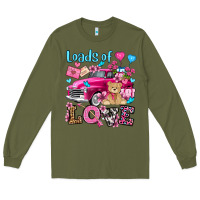 Army Green loads of love valentine's day olivia Long Sleeve Tee - OliviaCreatesArt