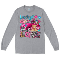 Heather Grey loads of love valentine's day olivia Long Sleeve Tee - OliviaCreatesArt
