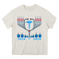Cream jewish hanukkah chanukah doctor medical menorah  gifts Heavy Core Tee - trangStudio