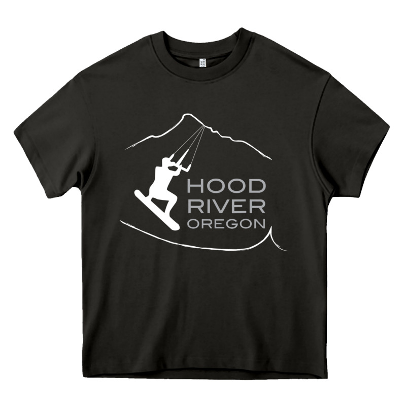 Kiteboarding Hood River Oregon, Kitesurfing Heavy Core Tee by trangStudio | Teevron