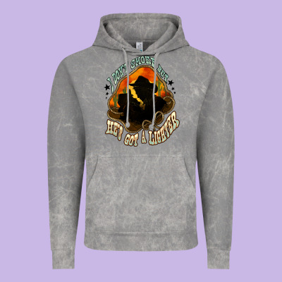 I Don't Smoke But He's Got A Lighter Vintage Hoodie Designed By Howdyjamesfarm