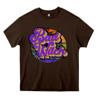Chocolate Brown bad witch Heavy Core Tee - JahusDesignShop