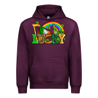 Mauve Wine lucky with st patricks elements Urban Hoodie - AdoDesignShop