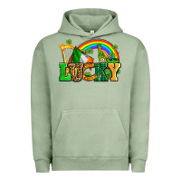 Pigment Oil Green lucky with st patricks elements Urban Hoodie - AdoDesignShop
