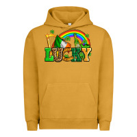 Pigment Peanut Butter lucky with st patricks elements Urban Hoodie - AdoDesignShop