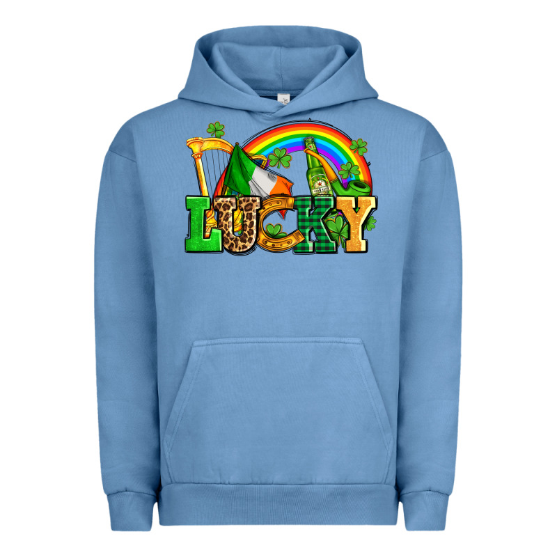 Lucky With St Patricks Elements Urban Hoodie by AdoDesignShop | Teevron