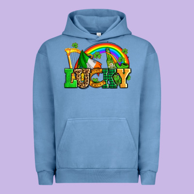 Lucky With St Patricks Elements Urban Hoodie Designed By Adodesignshop