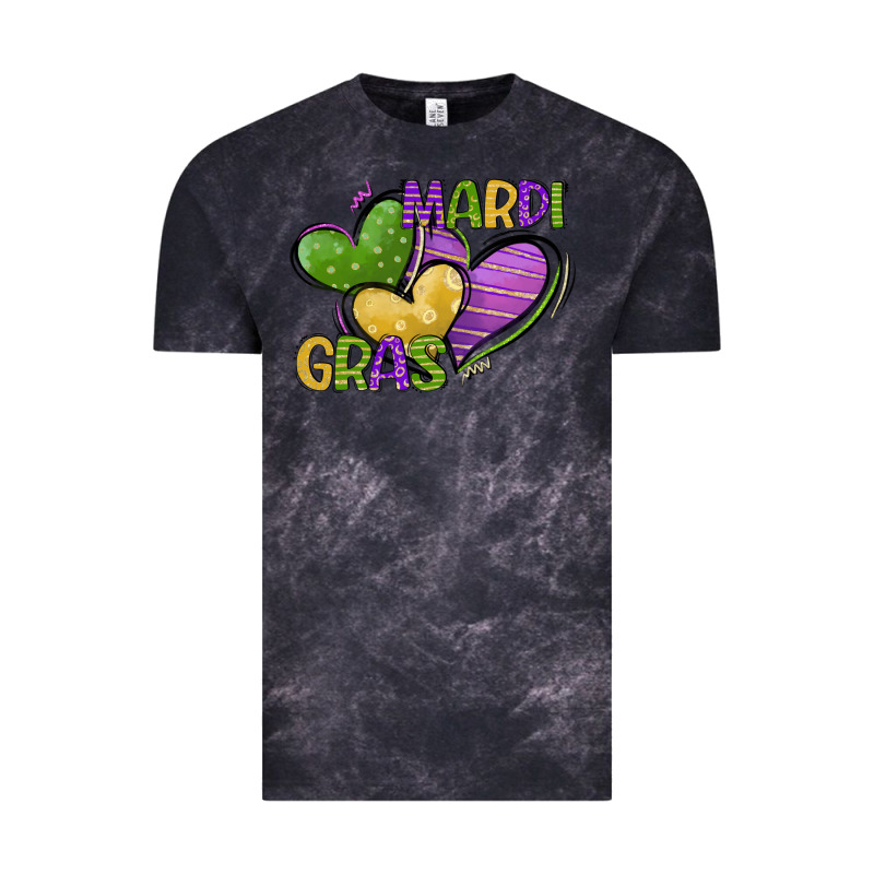 Mardi Gras Heart Vintage Tee by CowGirlArtShop | Teevron