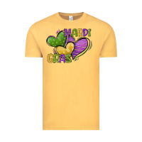 Vintage Mustard mardi gras heart Vintage Tee - CowGirlArtShop