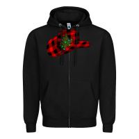 Black cowboy christmas Zipper Hoodie - CowhideDigitalArt